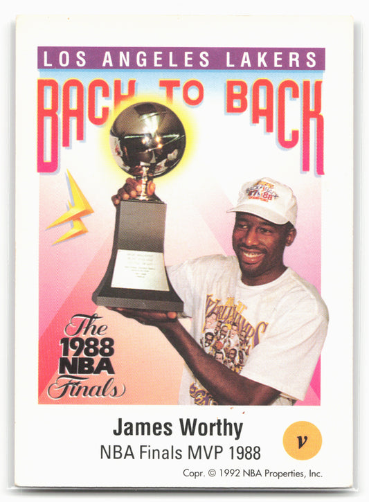 1991-92 SkyBox #v Magic Johnson / James Worthy Blister Inserts