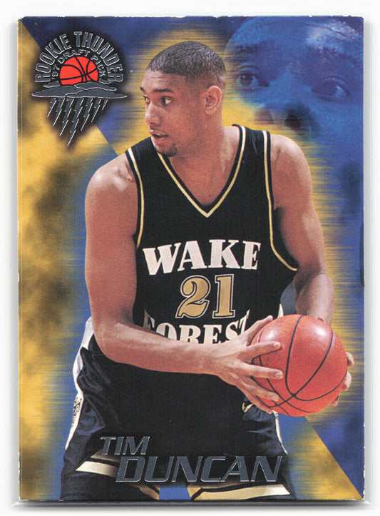 1997 Wheels Rookie Thunder #1 Tim Duncan 24581