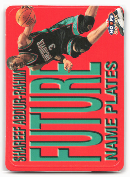 1999-00 Hoops #1NP Shareef Abdur-Rahim Name Plates