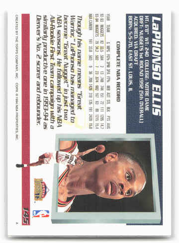 1994-95 Topps #145 LaPhonso Ellis