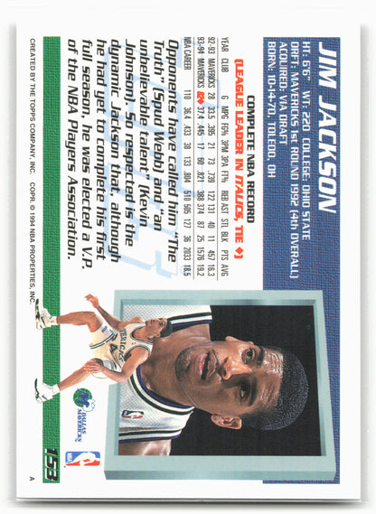 1994-95 Topps #153 Jim Jackson