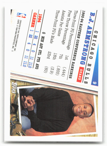 1994-95 Topps #9 B.J. Armstrong