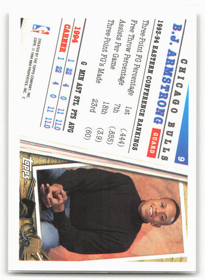 1994-95 Topps #9 B.J. Armstrong