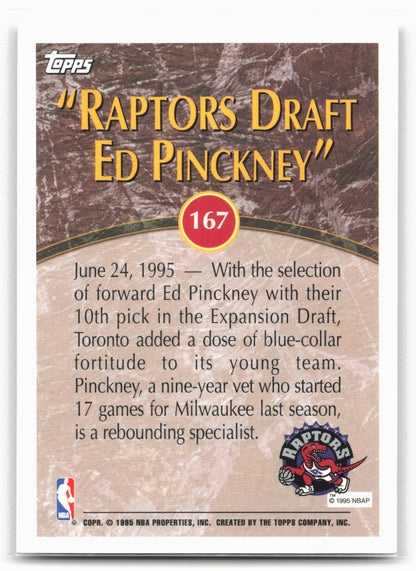 1995-96 Topps #167 Ed Pinckney