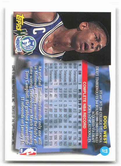1995-96 Topps #37 Doug West
