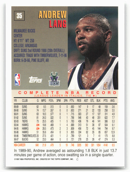 1997-98 Topps #35 Andrew Lang