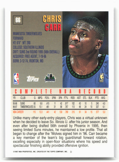 1997-98 Topps #66 Chris Carr