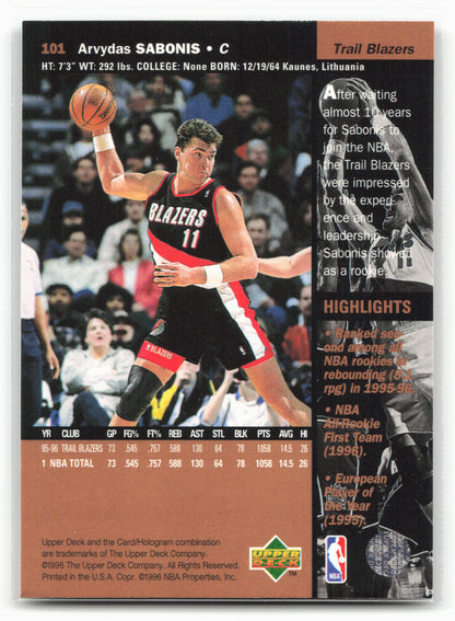 1996-97 Upper Deck #101 Arvydas Sabonis