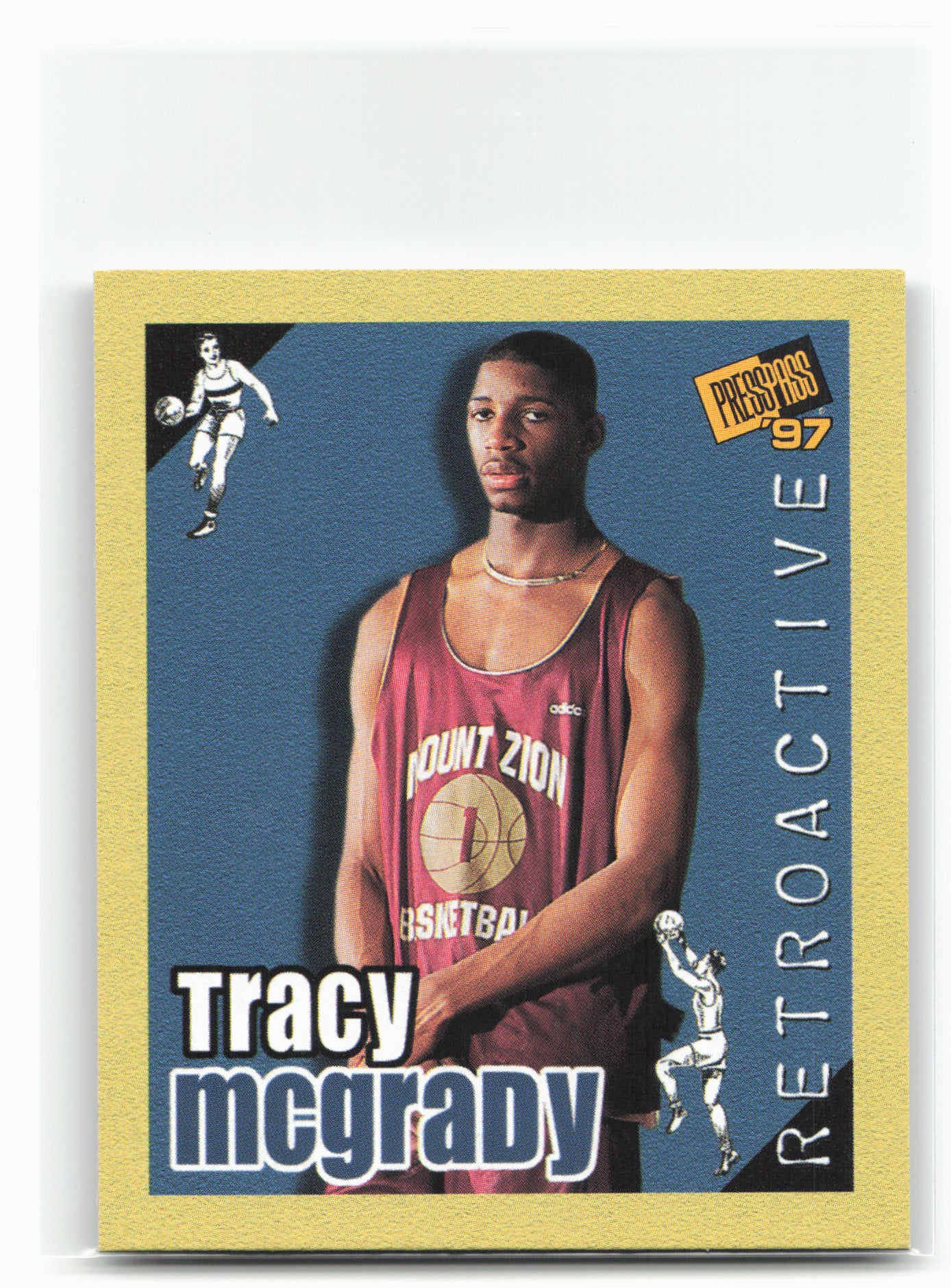 1997 Press Pass Double Threat #9 Tracy McGrady Retroactive