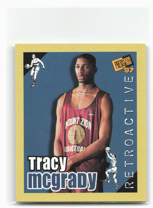 1997 Press Pass Double Threat #9 Tracy McGrady Retroactive