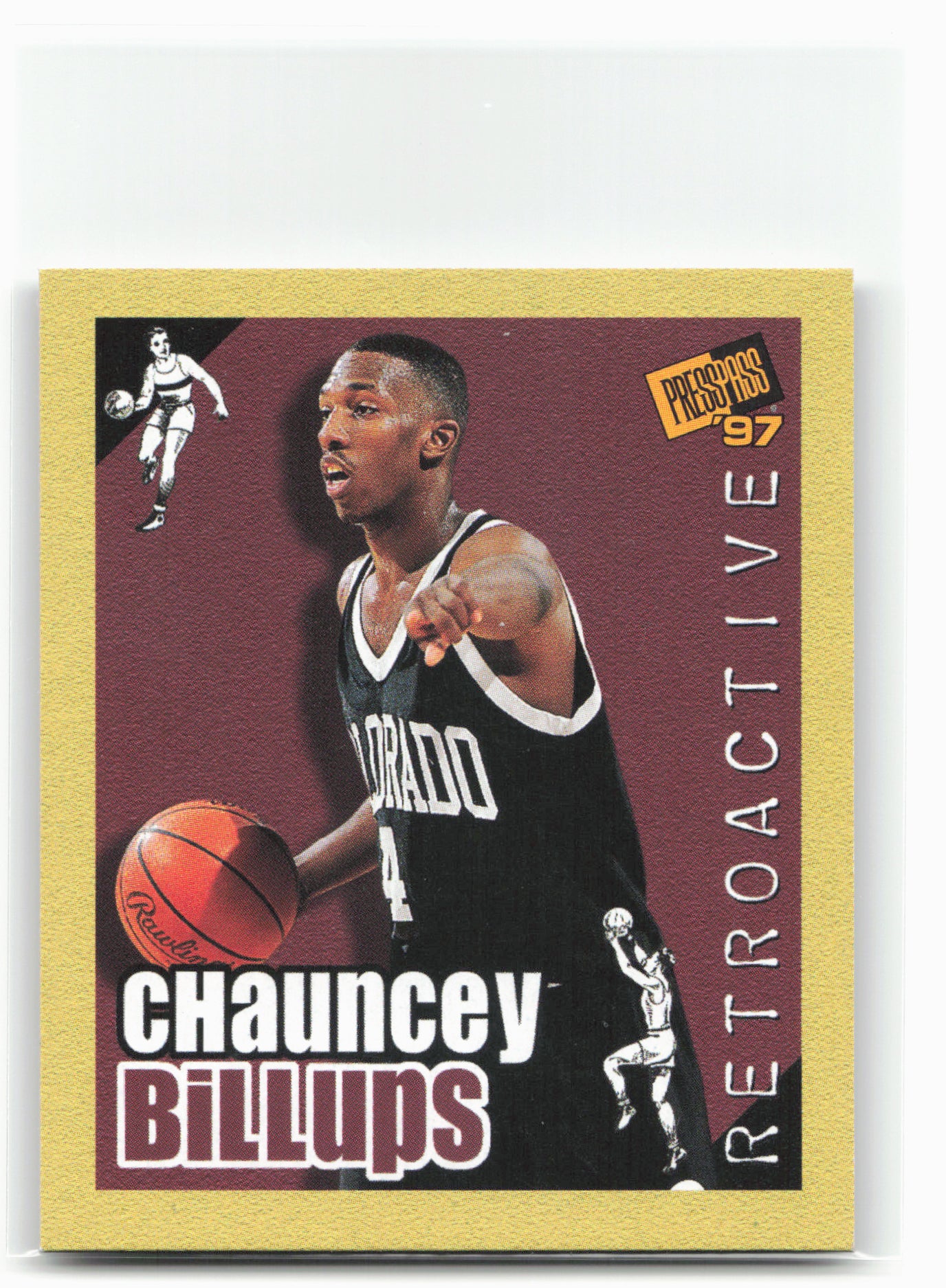 1997 Press Pass Double Threat #36 Chauncey Billups Retroactive