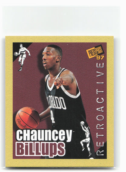 1997 Press Pass Double Threat #36 Chauncey Billups Retroactive