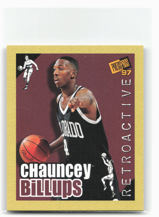 1997 Press Pass Double Threat #36 Chauncey Billups Retroactive