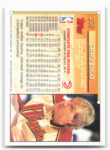 1993-94 Topps #352 Craig Ehlo Gold