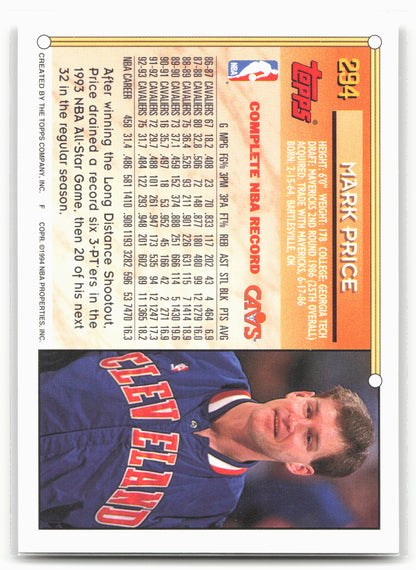 1993-94 Topps #294 Mark Price Gold