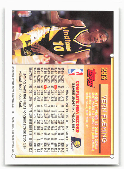 1993-94 Topps #293 Vern Fleming Gold