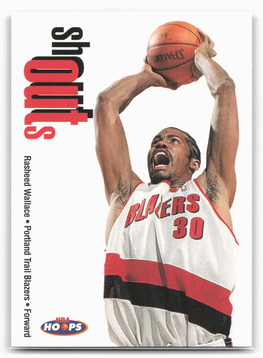 1998-99 Hoops #29 SO Rasheed Wallace Shout Outs