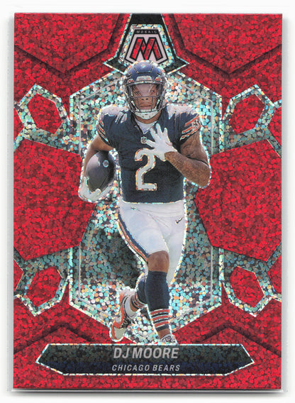 2024 Panini Mosaic #38 DJ Moore Red Sparkle