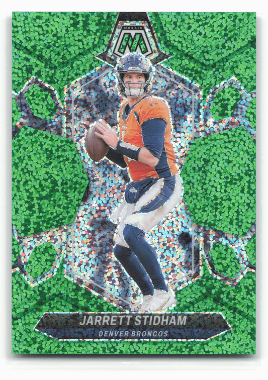 2024 Panini Mosaic #64 Jarrett Stidham Green Sparkle #/8