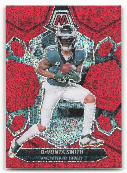 2024 Panini Mosaic #179 DeVonta Smith Red Sparkle