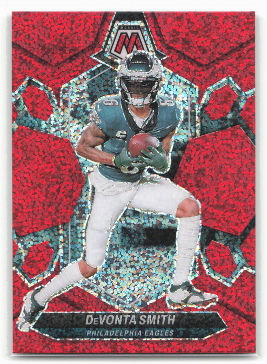 2024 Panini Mosaic #179 DeVonta Smith Red Sparkle