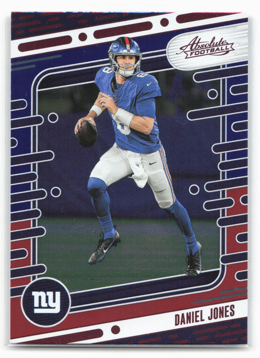 2024 Panini Absolute #79 Daniel Jones Red and Blue