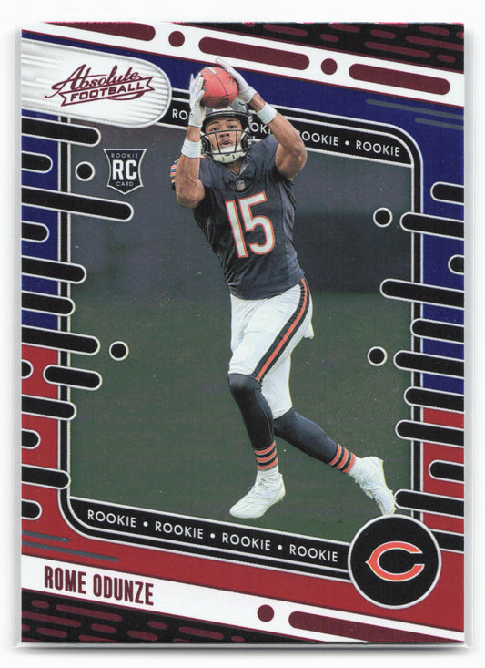 2024 Panini Absolute #109 Rome Odunze Red and Blue