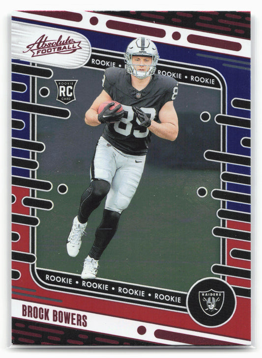 2024 Panini Absolute #113 Brock Bowers Red and Blue