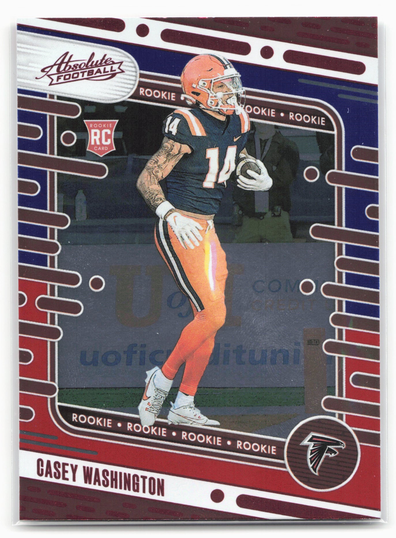 2024 Panini Absolute #101 Casey Washington Red and Blue
