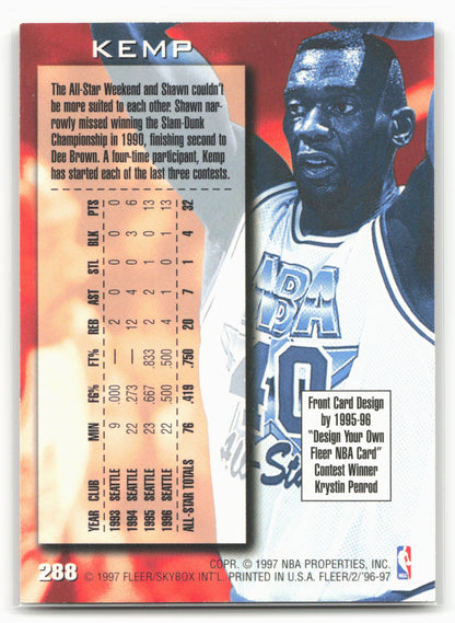 1996-97 Fleer #288 Shawn Kemp