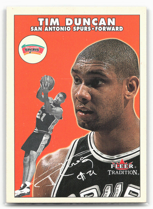 2000-01 Fleer Tradition #148 Tim Duncan