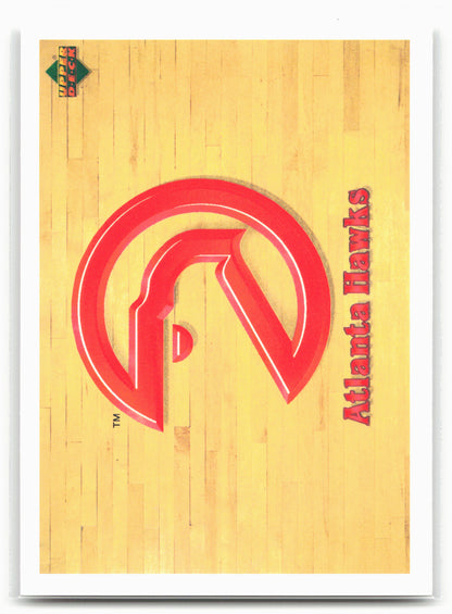 1991-92 Upper Deck Italian #131a Atlanta Hawks Logo 24686
