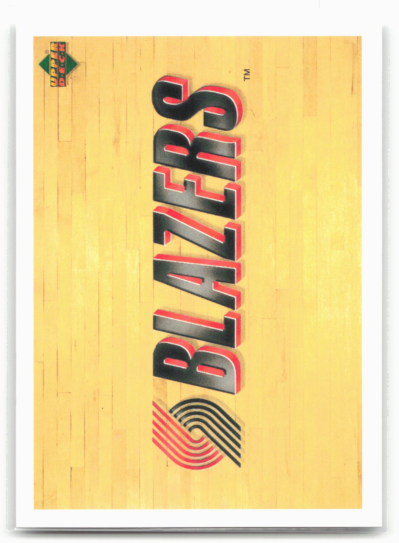 1991-92 Upper Deck Italian #152a Portland Trail Blazers Logo