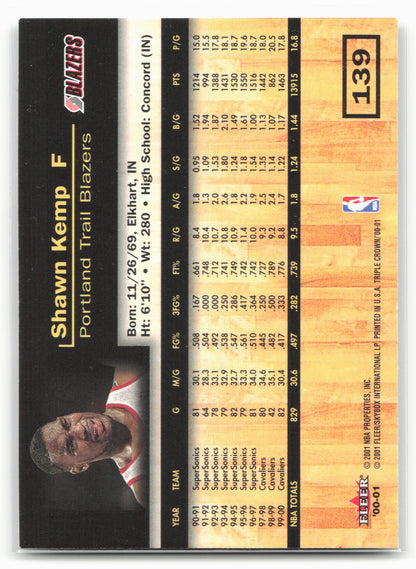 2000-01 Fleer Triple Crown #139 Shawn Kemp