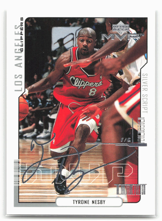2000-01 Upper Deck MVP #73 Tyrone Nesby Silver Script