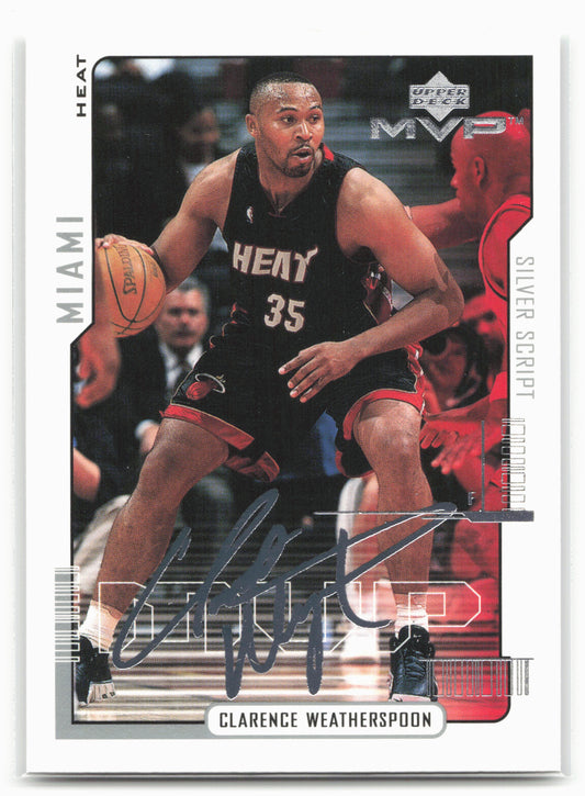 2000-01 Upper Deck MVP #84 Clarence Weatherspoon Silver Script