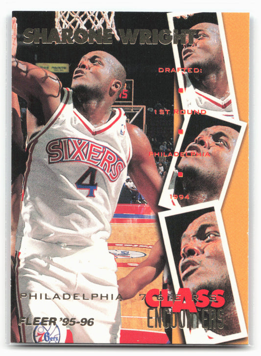 1995-96 Fleer #20 Sharone Wright Class Encounters