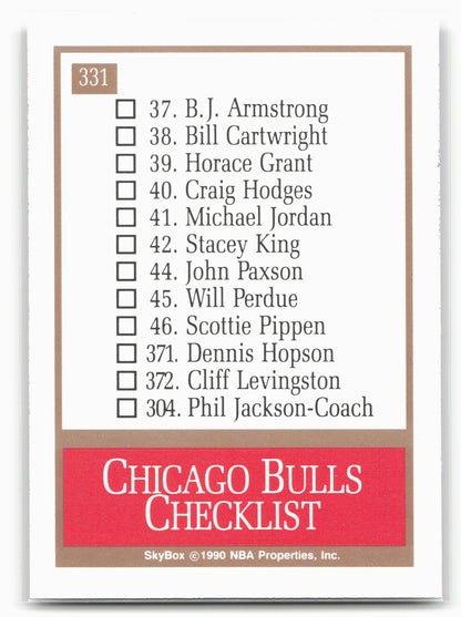 1990-91 SkyBox #331 Chicago Bulls Logo/Checklist CL