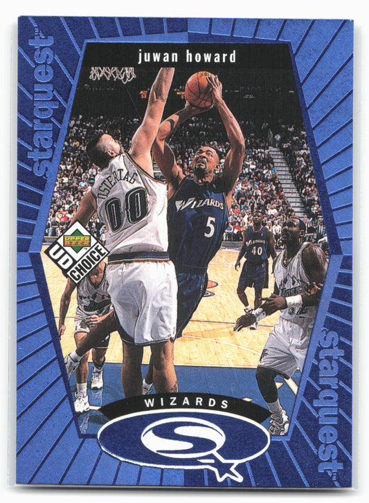 1998-99 UD Choice #SQ29 Juwan Howard StarQuest Blue 24705