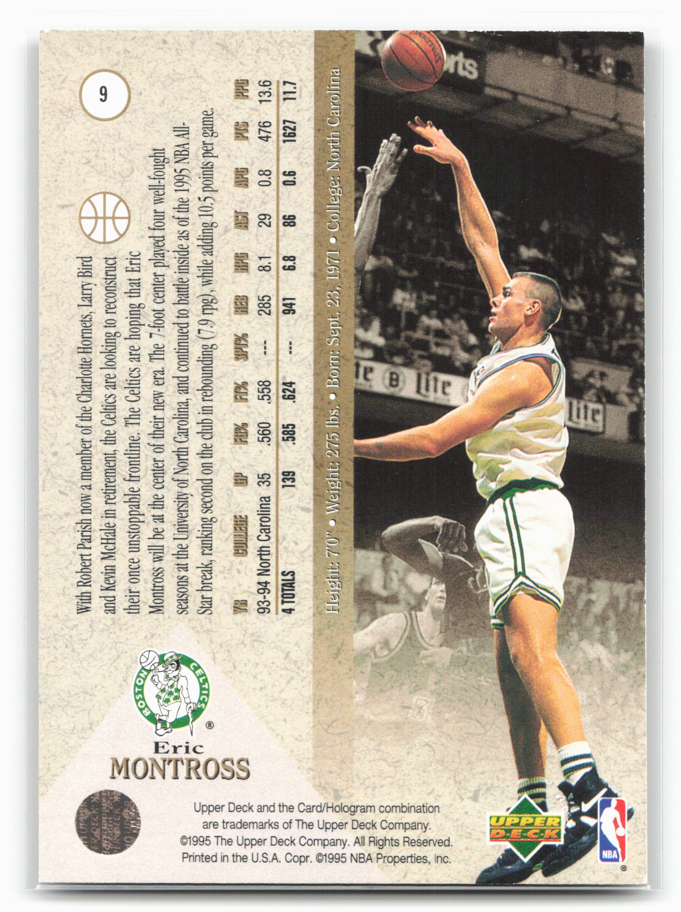1994-95 SP #9 Eric Montross