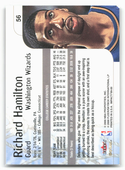 1999-00 SkyBox Impact #56 Richard Hamilton 24712