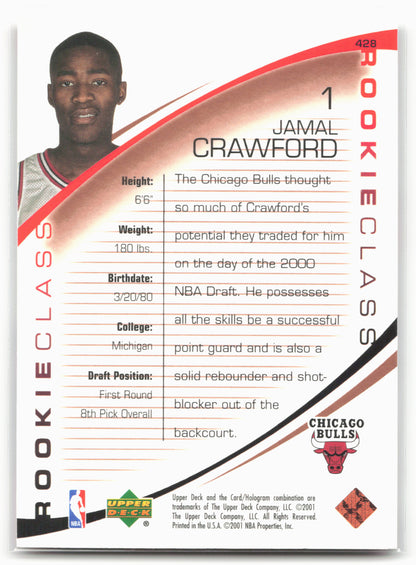 2000-01 Upper Deck #428 Jamal Crawford 24717