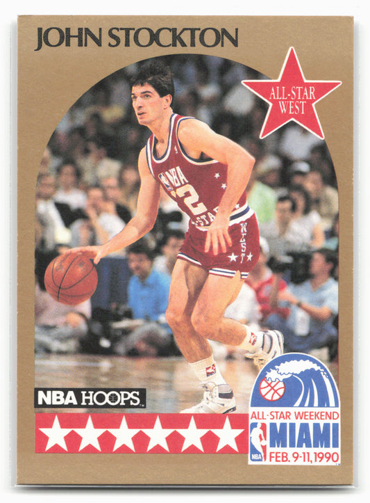1990-91 Hoops #25 John Stockton 24743