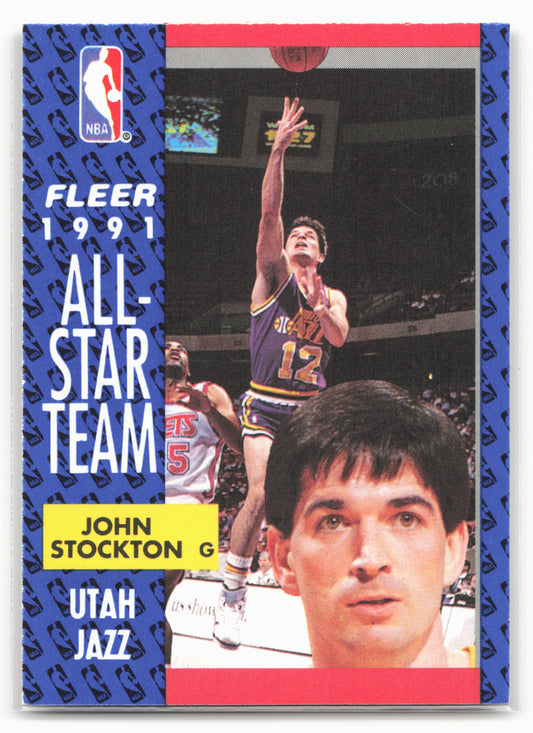 1991-92 Fleer #217 John Stockton 24744