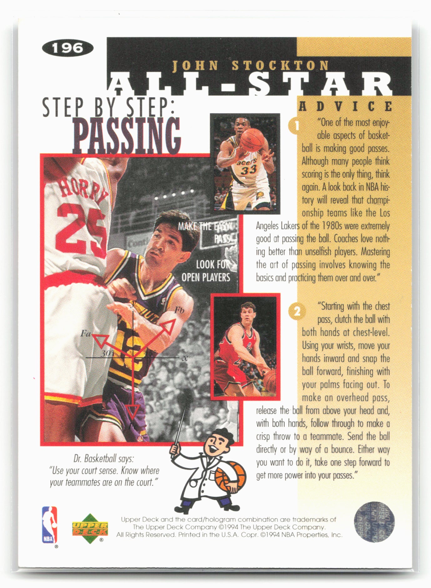 1994-95 Collector's Choice #196 John Stockton 24745