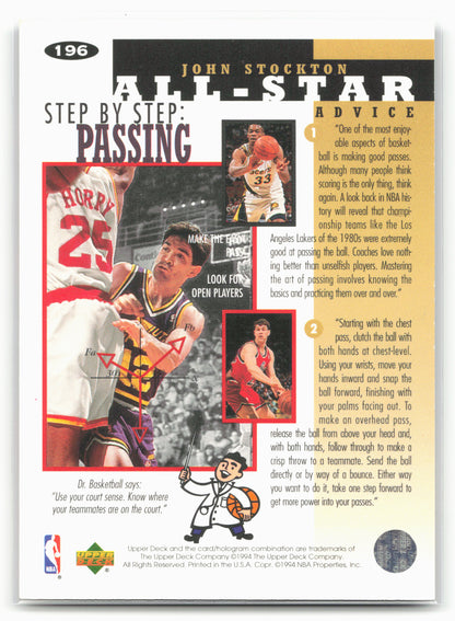 1994-95 Collector's Choice #196 John Stockton 24745