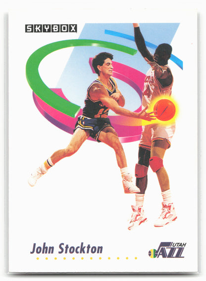 1991-92 SkyBox #285 John Stockton 24750