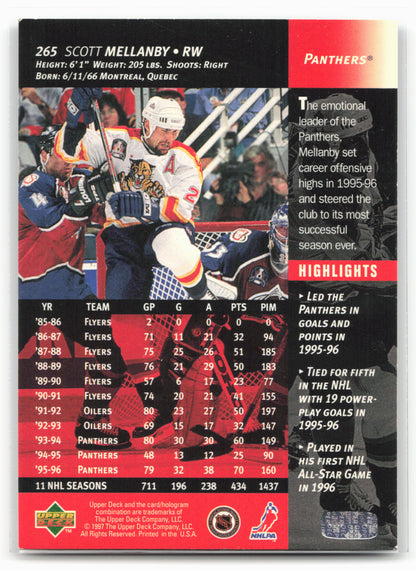1996-97 Upper Deck #265 Scott Mellanby