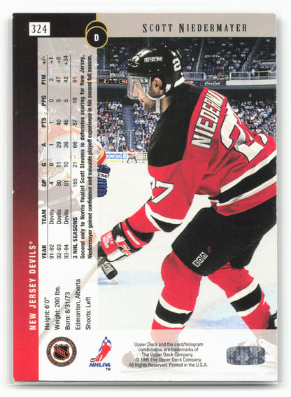 1994-95 Upper Deck #324 Scott Niedermayer