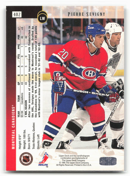 1994-95 Upper Deck #402 Pierre Sevigny